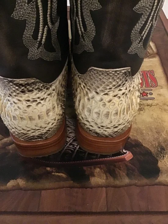 Los Altos Boots 9 1/2 EE PYTHON- Natural - Picture 5 of 15